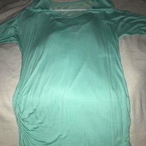 Rue 21 Teal 3 Quarter Length Sleeve Tee